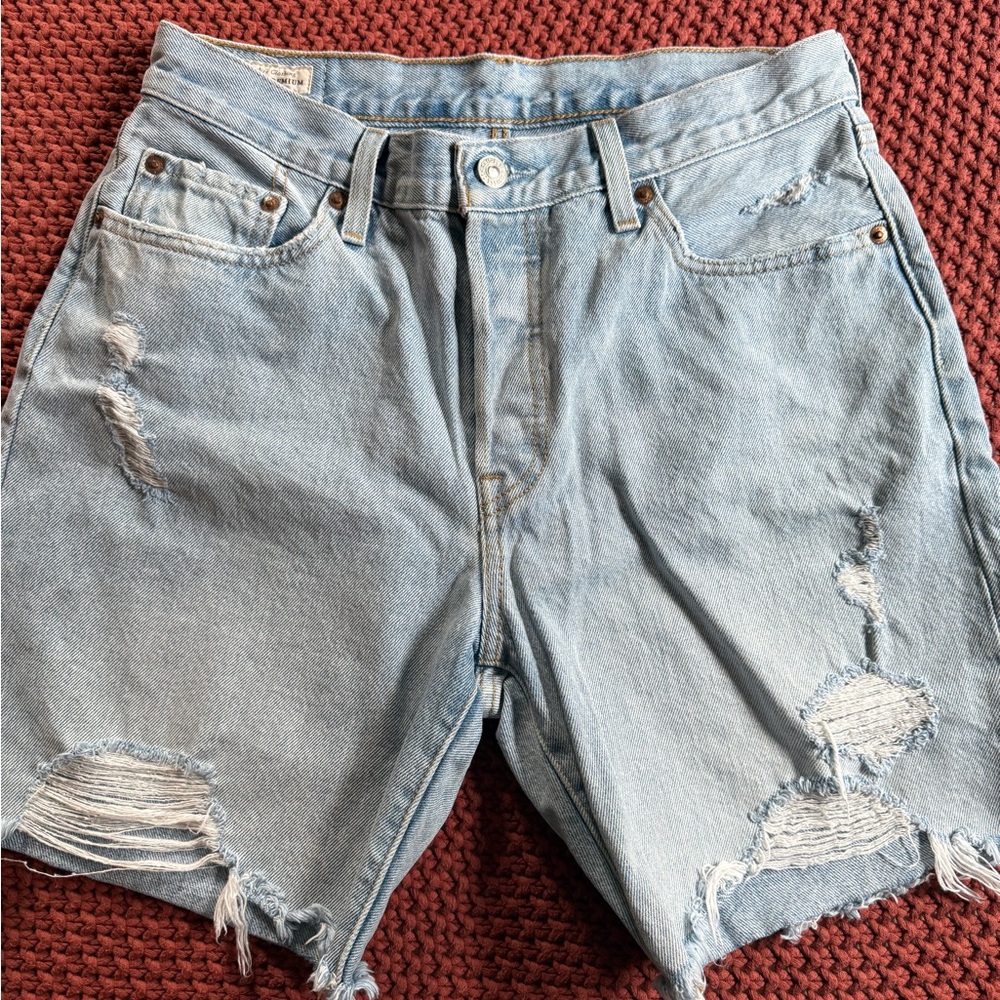 Levi's Light Blue Denim Shorts